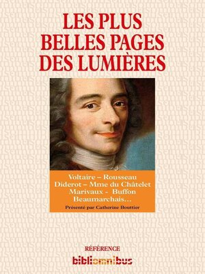 cover image of Les plus belles pages des Lumières